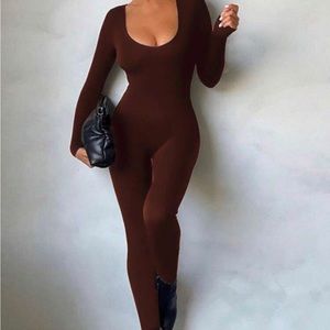 Women brown jumpsuit